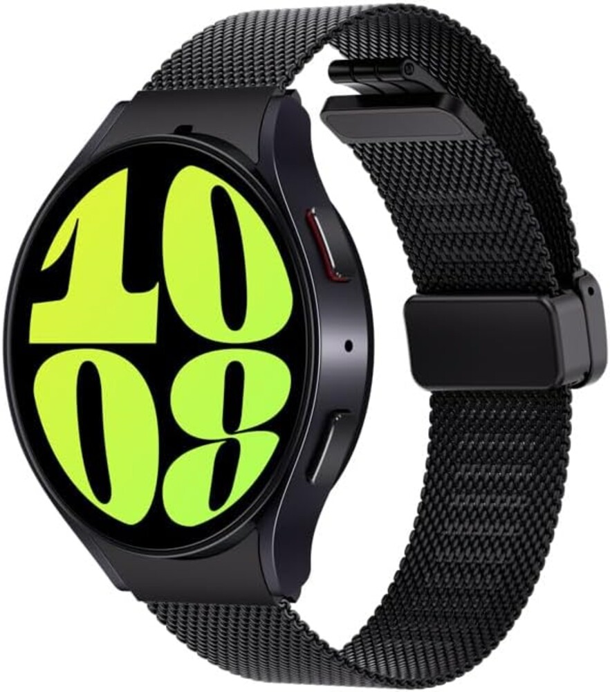 Samsung Galaxy Watch 6 Bespoke Edition 44mm Exclusive Bluetooth Smartwatch, Health, Fitness, Sleep Tracker, Heart Rate Monitor, Sapphire Crystal Glass, US Version, Graphite Band, Milanese Black