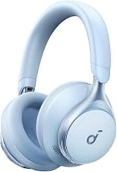 Soundcore by Anker, Space One, Active Noise Cancelling Headphones, 2X Stronger Voice Reduction, 40H ANC Playtime, App Control, LDAC Hi-Res Wireless, Comfortable Fit, Clear Calls, Bluetooth 5.3 (Blue)