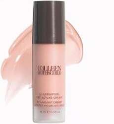 Colleen Rothschild Illuminating Tinted Eye Cream - Instant Brightening Under Anti Dark Circles Treatment with Hyaluronic Acid, Caffeine & Peptides