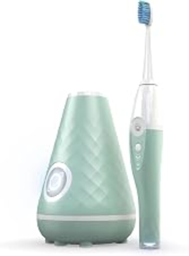 Tao Clean UV Sanitizing Sonic Toothbrush and Cleaning Station, Electric Toothbrush, Dual Speed Setting, Seaglass Green