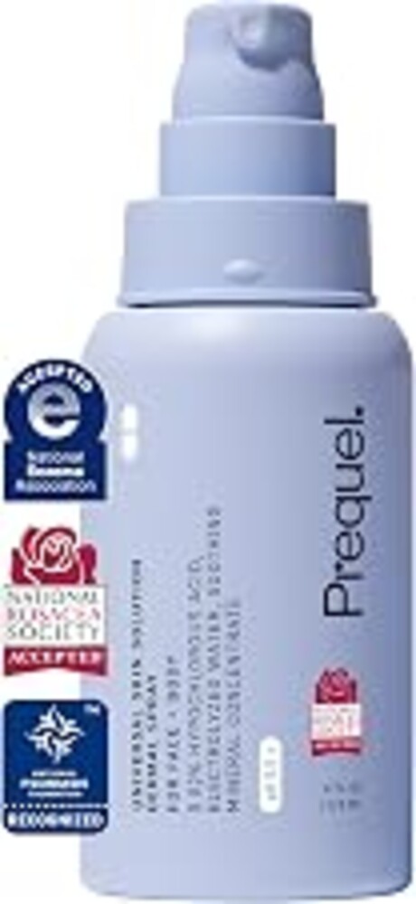 Prequel Skin Universal Skin Solution Hypochlorous Acid Spray for Face and Body. Fine Mist HOCL Facial Cleanser and Dermal Spray with Minerals & Electrolyzed Water - pH-Stabilized Care. 4oz