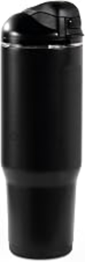 HydroJug Ease2o Water Bottle with Straw & Chug Lid, Stainless Steel, Vented Cap to Help Reduce Pressure, Water-Level Window, Cup Holder Friendly, Non-Slip Base – 40oz, Black
