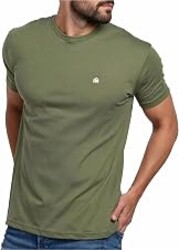 INTO THE AM Mens T Shirts Soft Cotton Blend Crew Neck Tee S - 4XL Athletic Fit Plain Casual T-Shirt for Men