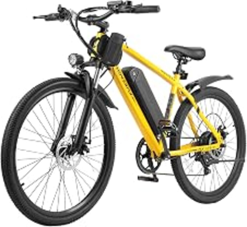 Hoverfly Electric Bike for Adults, 26"/16" Models, 750W/500W Peak Motor, Up to 20/15.5MPH, 48V/36V Removable Battery, Up to 40/28 Miles Range, UL2849 Certified, Electric Bike for Commute/Leisure/Trail