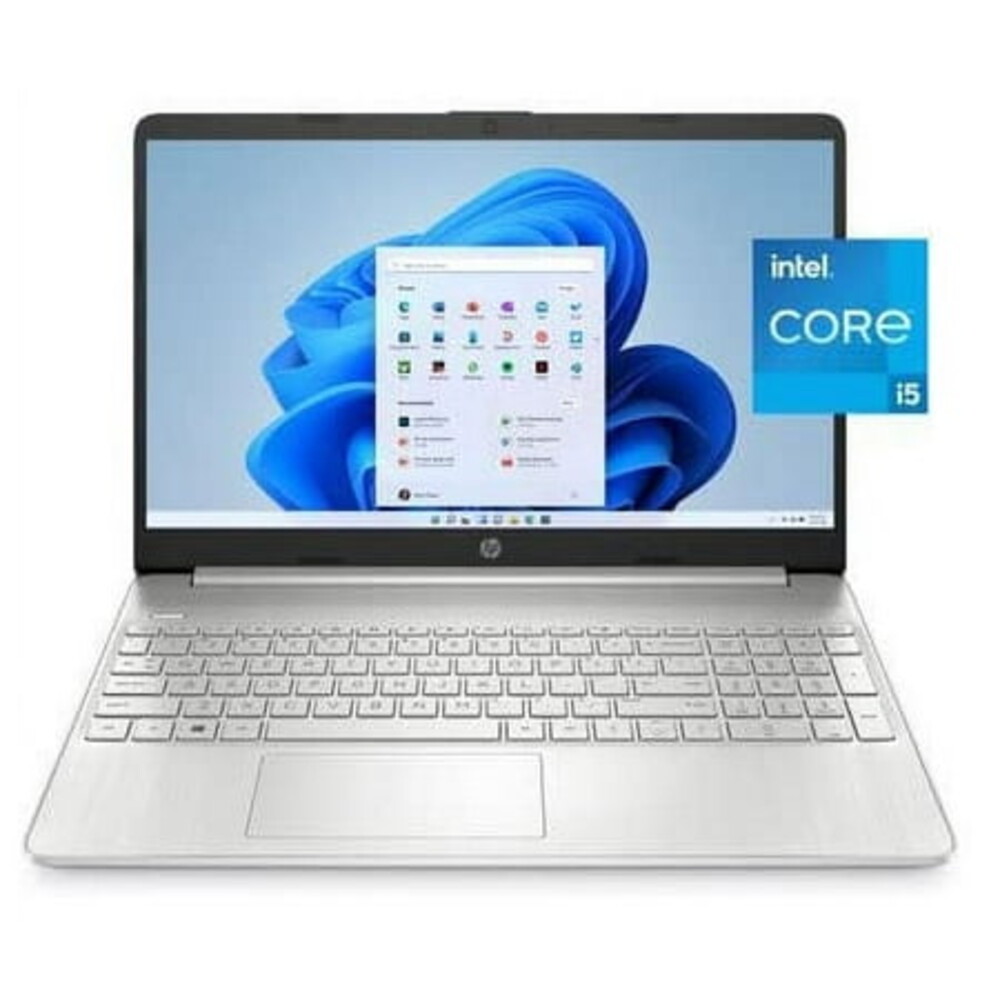 HP 15.6" FHD Laptop, Intel Core i5-1135G7, 8GB RAM, 256GB SSD, Windows 11 Home, Natural Silver, 15-dy2095wm