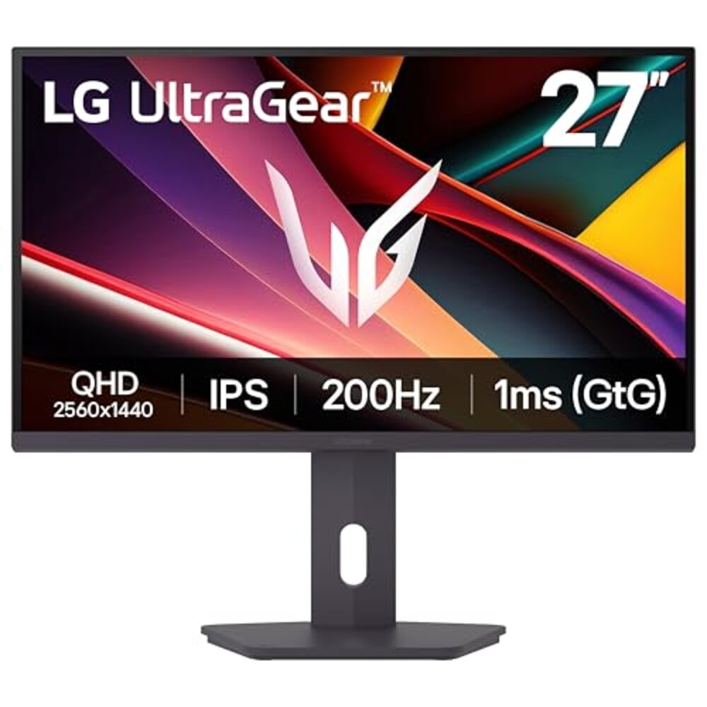 LG 27G610A-B 27-inch Ultragear QHD (2560 x 1440) IPS Gaming Monitor, 200Hz, 1ms, AMD FreeSync Premium, VESA DisplayHDR 400, HDMI, DisplayPort, Tilt/Height/Swivel/Pivot Stand, Black