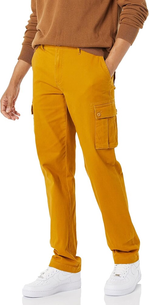 Amazon Essentials Men's Straight-Fit Stretch Cargo Pant (Available in Big & Tall)