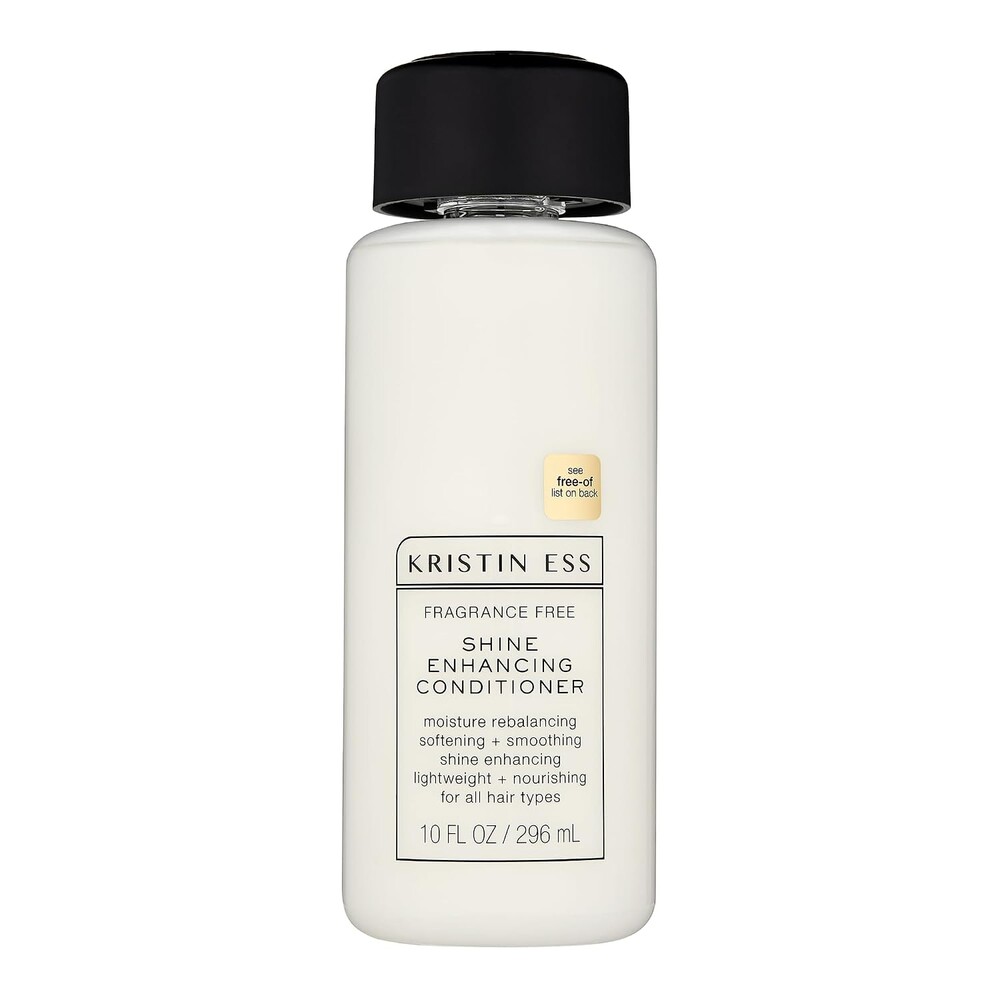 Kristin Ess Hair Fragrance Free Shine Enhancing Conditioner for Moisture, Hydration + Shine, Vegan, Paraben, Sulfate, Phthalate and Silicone Free, Gluten Free, 10 fl. oz.