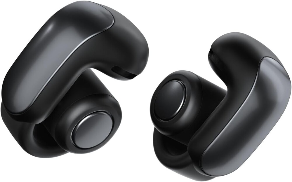 Bose Ultra Open Earbuds - Bluetooth Open Ear Earbuds with OpenAudio for Awareness, Clip-On Design for Comfort, Water Resistant, Up to 48 Hrs of Playtime, Black