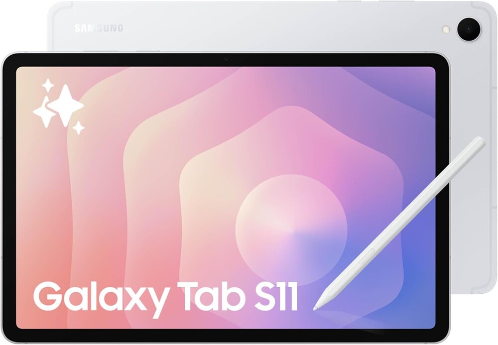 Samsung Galaxy Tab S11 512GB WiFi Android Tablet, Dynamic AMOLED 2X Display, 3nm MediaTek Processor, Galaxy AI, IP68, High Performance, Premium 11" AMOLED Screen, Slim, Portable Design, Silver
