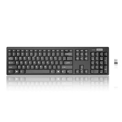 Lenovo 100 Wireless Compact Keyboard – Cordless Keyboard for PC & Laptop with Windows – Silent Keys – Full-Size Layout with Numeric Keypad – Plug & Play USB Receiver – Portable, Black