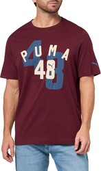PUMA Mens Village Wear Graphic Crew Neck Short Sleeve Casual Tops Casual