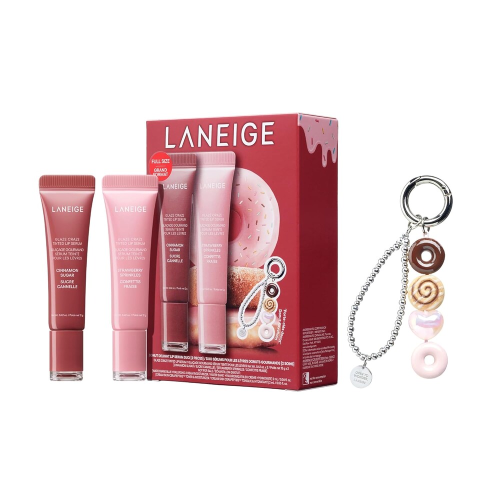 LANEIGE Glaze Craze Tinted Lip Serum: Hydrating, Lip Barrier-Boosting, Softening Lip Serum Treatment for Glossy & Buildable Shine, Nourished Lips with Plumping Polypeptides | Korean Skin Care