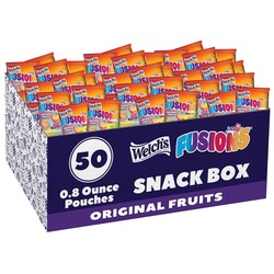Welch's Fruit Snacks, Juicefuls Fusions, Assorted Fruit Flavor, Bulk Pack, Gluten Free, Natural Colors & Flavors, 0.8oz (Pack of 50)