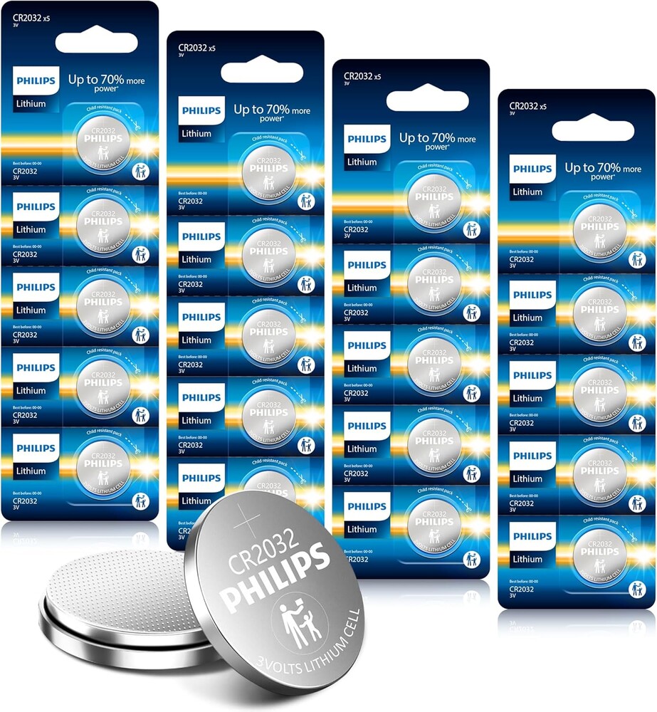 PHILIPS CR 3V, Child Resistant Rechargeable for Remotes, Radios & Home Electronics