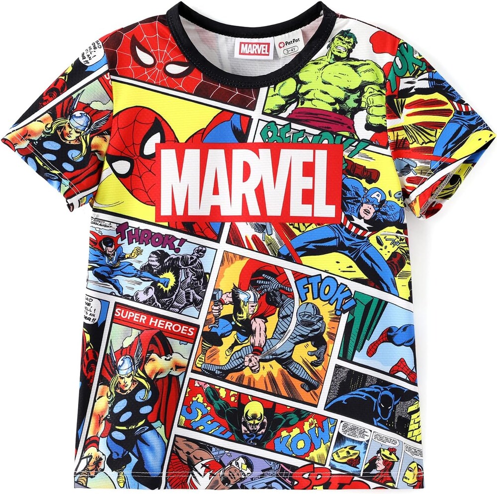 Disney Princess Frozen Marvel Stitch Minnie Mickey Star Wars Girls/Boys Athletic Shirts UV Quick Dry Graphic T-Shirt 2-9 Year