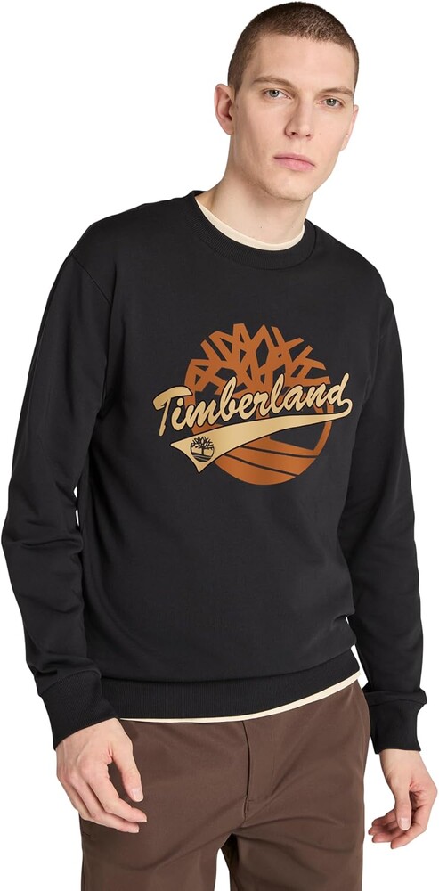 Timberland Men's Brand Carrier Graphic Crew Sweatshirt