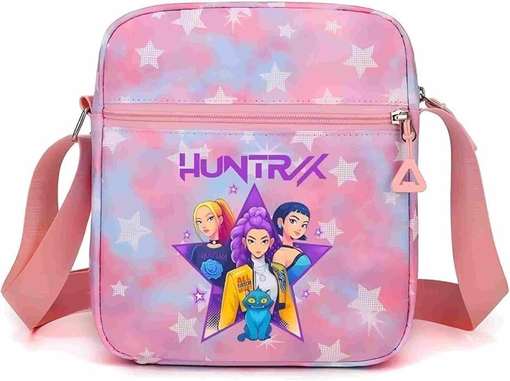 For Demon Hunters mini crossbody bag, For Korean idol,also a shoulder bag, features a cartoon pattern design.(Pink)