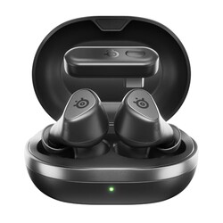 Arctis GameBuds for PlayStation/PC/Switch/Mobile — 2.4GHz + Bluetooth 5.3 Earbuds — Active Noise Cancelling — Mobile App Sound Presets — Water Resistant IP55 — 40H Battery with Qi Charging Case