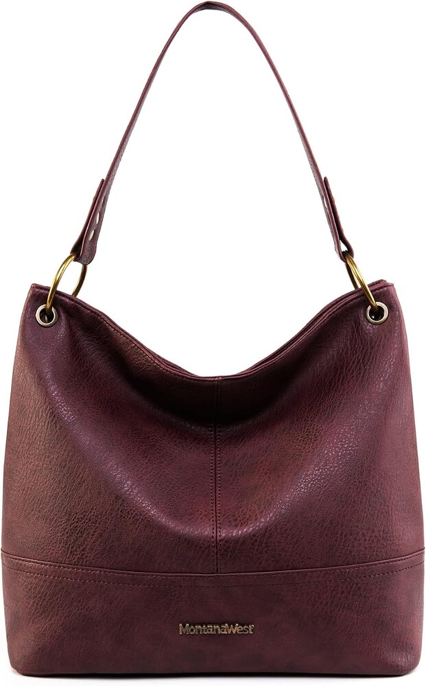 Montana West Hobo Bag for Ladies Shoulder Handbags with Back Pocket | Purses