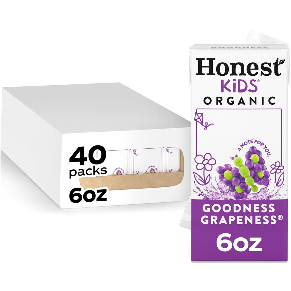 Honest Kids Goodness Grapeness Cartons, 6 fl oz, 8 Pack, 5 Sets
