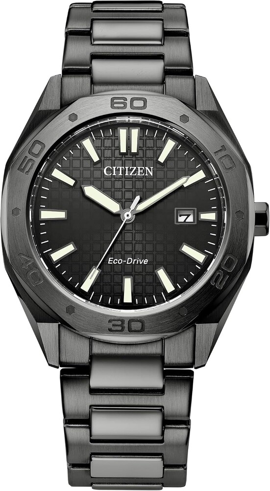 Citizen Men's Eco-Drive Sport Casual Odyn Watch, Stainless Steel Watch, 3 Hand, Date