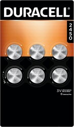 Duracell CR2450 Lithium Battery, 6 Count (Pack of 1), Coin Battery for Key Fob, Car Remote, Watch, and Other Devices, CR2450 Lithium 3 Volt (3V) Cell