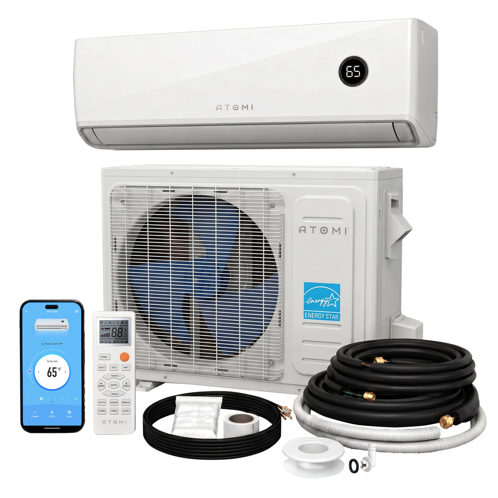 Atomi Smart 18K BTU Tempestas Inverter Ductless Mini-Split Air Conditioner and Heat Pump