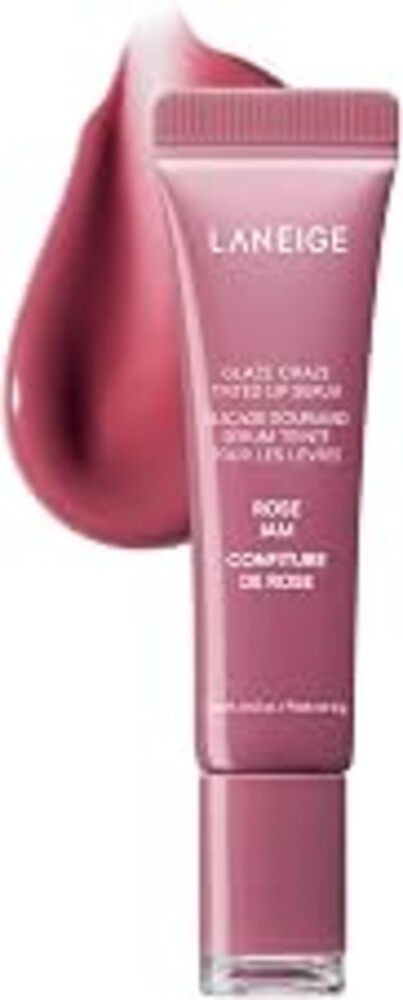 LANEIGE Glaze Craze Tinted Lip Serum: Hydrating, Lip Barrier-Boosting, Softening Lip Serum Treatment for Glossy & Buildable Shine, Nourished Lips with Plumping Polypeptides | Korean Skin Care