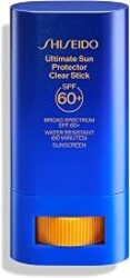 Shiseido Clear Sunscreen Stick - Invisible Broad-Spectrum Face Sunscreen - Wear Under & Over Makeup - Lightweight Formula - All Skin Types