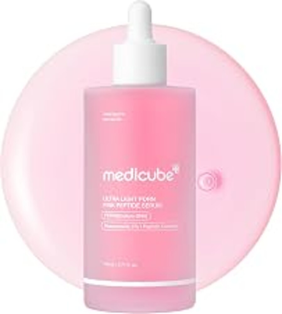 medicube PDRN Pink Peptide Serum with Salmon DNA | Ultra Light Hydrating Serum with Hyaluronic Acid | Fast-Absorbing Glow Care for Skin Clarity | Korean Skincare, 3.71 fl. Oz