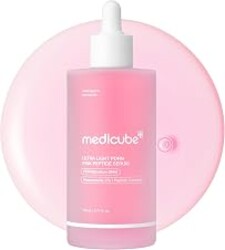 medicube PDRN Pink Peptide Serum with Salmon DNA | Ultra Light Hydrating Serum with Hyaluronic Acid | Fast-Absorbing Glow Care for Skin Clarity | Korean Skincare, 3.71 fl. Oz