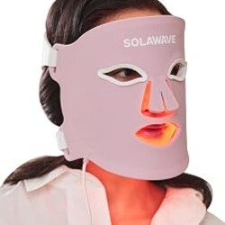 Solawave LED Light Therapy Face Mask | Red, Deep Red, Near Infrared & Amber LED Lights | Hands-Free Skincare Mask for At-Home Use | 3-Minute Sessions | Visibly Reduces Fine Lines & Wrinkles