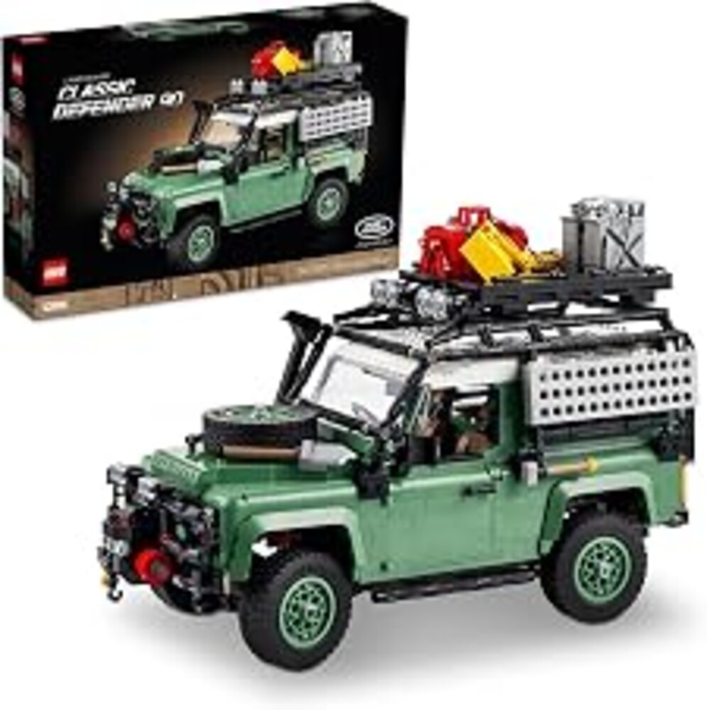 LEGO Icons Land Rover Classic Defender 90 - Building Set for Adults, Ages 18+ - Model Car Kit for Home Office, Desk Decor W/Realistic Details - Gift for Men & Women - 10317