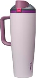 Owala FreeSip Tumbler Insulated Stainless Steel Water Bottle with Built-in Straw and Side Handle, For Travel, Work, School, and Sports, BPA Free, Leak Proof, 40oz, Dreamy Field