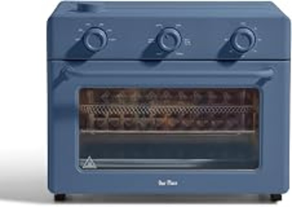 Our Place Large Wonder Oven | 6-in-1 Stainless Steel Air Fryer Toaster Oven Combo with Basket, Rack, Pan & Tray | 3-Rack, 32 QT, Large Capacity - Toast, Roast, Bake, Reheat, Broil & Steam | Blue Salt