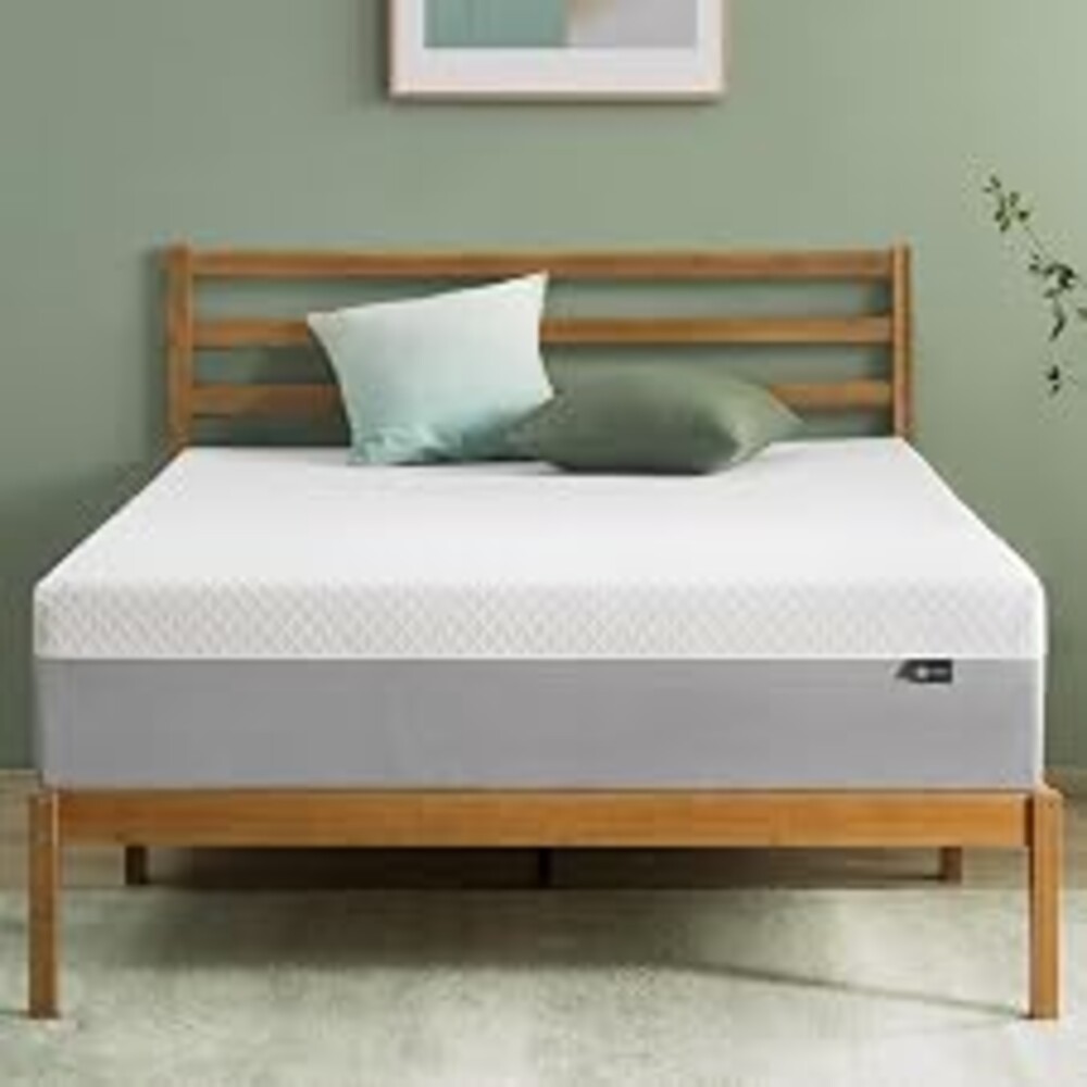 Zinus 10 Inch Queen Green Tea Essential Memory Foam Mattress, All-Night Freshness & Breathability, Soothing Pressure Relief, Just-Right Medium Support, CertiPUR-US & OEKO-TEX Certified