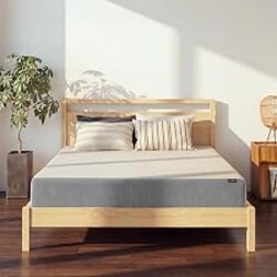 LIFEMENT Queen Mattress, 10 Inch Queen Size Mattress, Basic Graphite Cooling Memory Foam Mattress in a Box, Pressure Relief with Medium Firm Support, CertiPUR-US Certified, 80''L x 60''W