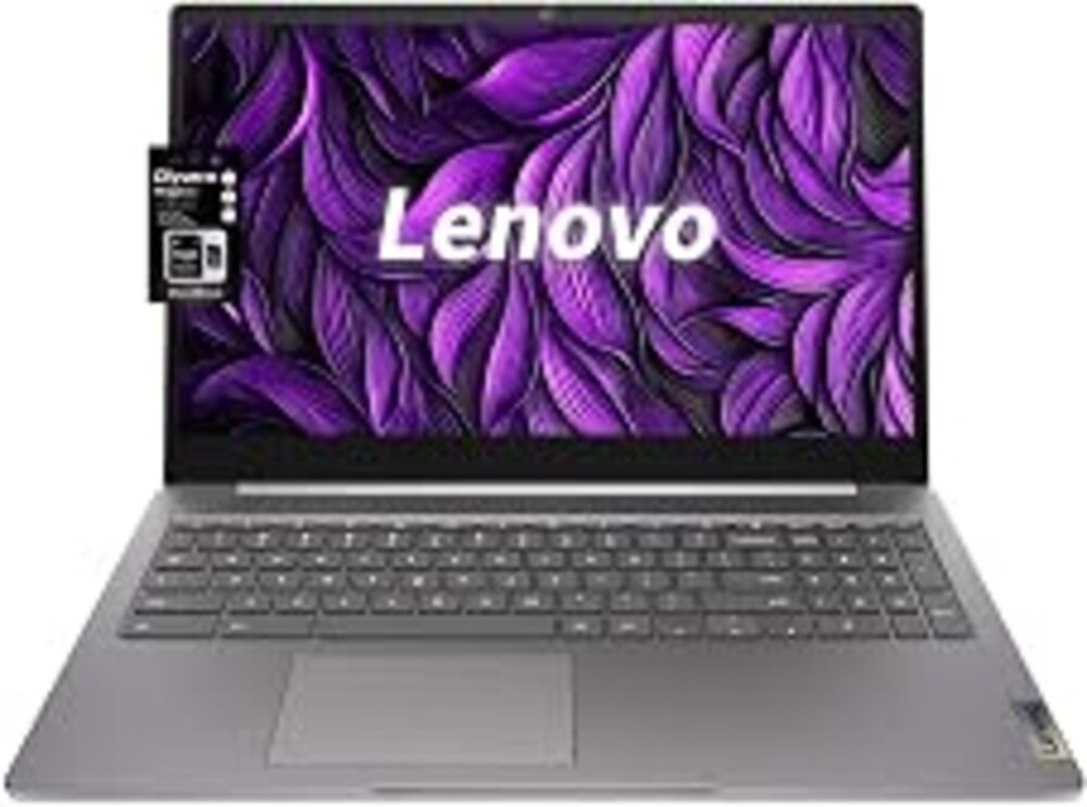 Lenovo 15.6" FHD Chromebook, Intel Dual Core N4500, 4GB RAM, 128GB Storage, (64GB eMMC+64GB SD Card), Business & Student Laptop, Privacy Camera, Wi-Fi 6, HDMI 1.4, Chrome OS, Long Battery Life, Grey