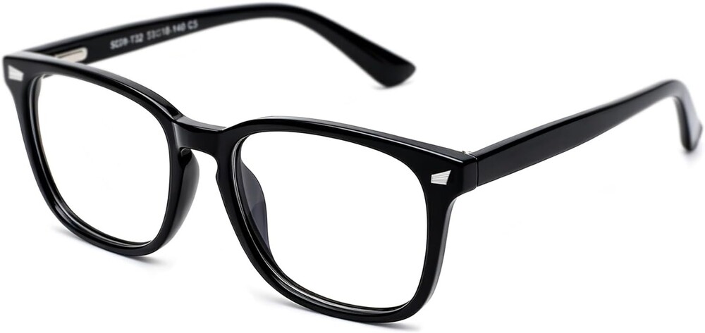 TIJN Blue Light Blocking Glasses for Women Men Square Frame Nerd Eyeglasses Anti Blue Ray Computer Screen Glasses