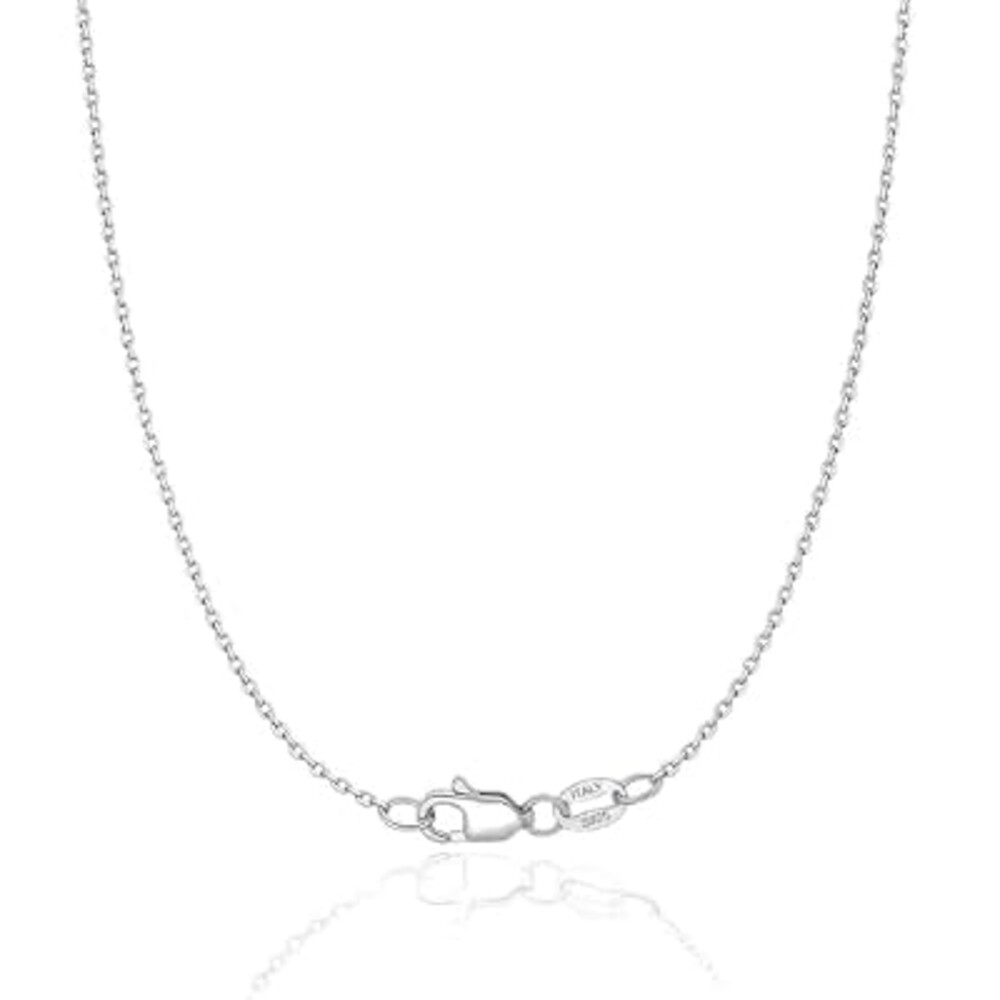 GDJQQTTQ 14k Gold Plated 925 Sterling Silver Chain Necklace for Women Dainty, 1.1mm Cable Silver Chain for Women, Non Tarnish Gold Chain for Women Necklace 14/16/18/20/22/24 Inches