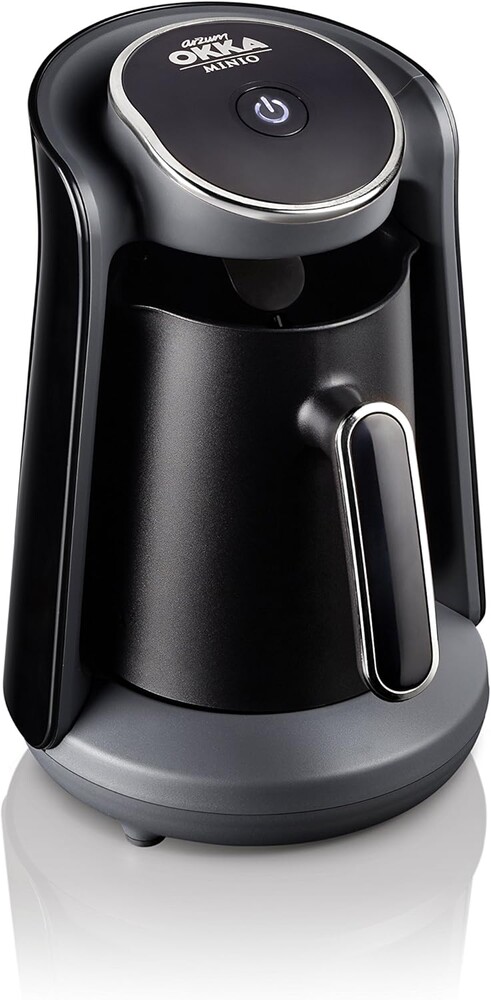 Arzum Okka Minio Automatic Turkish/Greek Coffee Machine, USA 120V Ul, black/Silver,4 cups