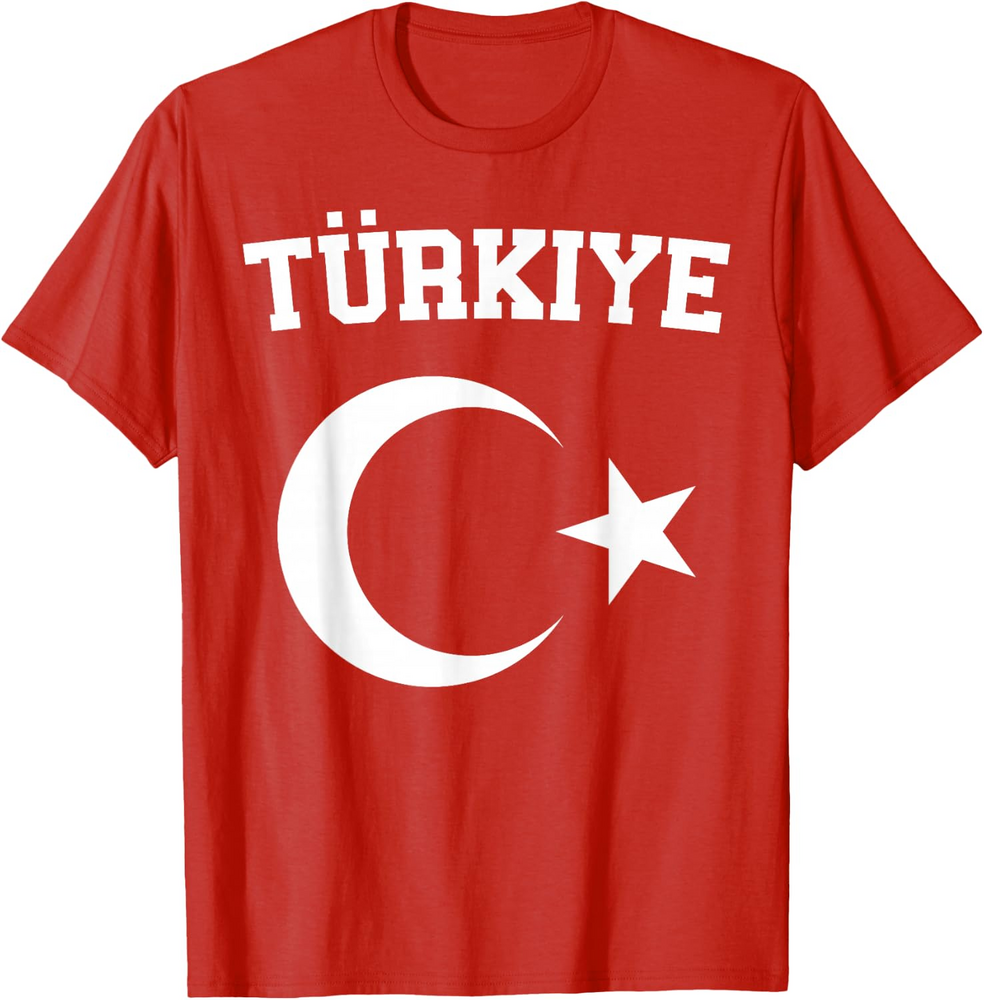 Turkish Flag Türkiye Bayragi Crescent Moon And Star Turkey T-Shirt