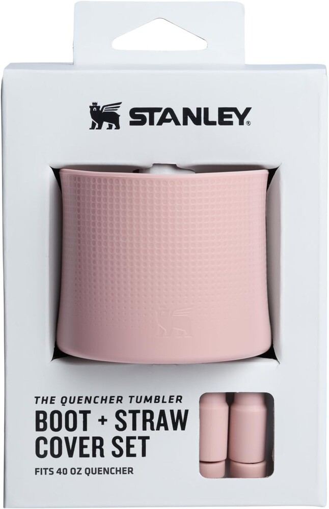 Stanley Quencher Boot and Straw Cover Cap | Anti-Slip Silicone Protector for Tumbler with Handle | Accessory Set for Stainless Steel Drinking Cup | BPA-Free
