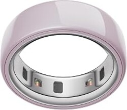 Oura Ring 4 - Ceramic Petal - Size 14 - Sleep, Activity, Women’s Health, AI Advisor, Up to 8 Days of Battery Life, Size Before You Buy, Android & iOS Compatible