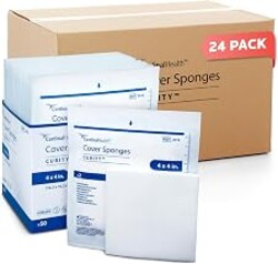 Covidien 2913 Curity Cover Sponge, Sterile 2's in Peel-Back Package, 4 Inch X 4 Inch, 50-Count (Pack of 24)