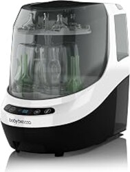 Baby Brezza Baby Bottle Washer Pro - Clinically Proven Better Cleaning - Washer, Sterilizer + Dryer In One Appliance for Essentials like Bottles + Pump Parts – Machine Replaces Brushes + Racks