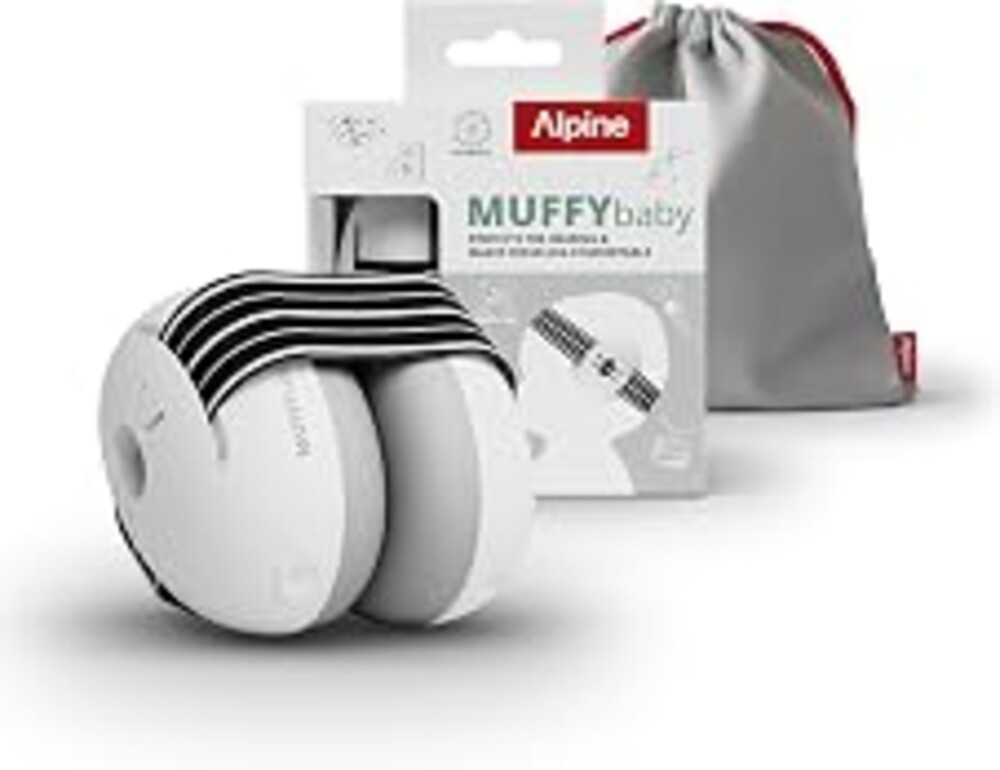 Alpine Muffy Baby Ear Protection for Babies and Toddlers up to 36 Months - CE & ANSI Certified - Noise Reduction Earmuffs - Comfortable Baby Headphones Against Hearing Damage & Improves Sleep - Black