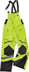 Ergodyne GloWear 8928 Insulated Thermal Bib Overalls, High Visibility, Weather-Resistant