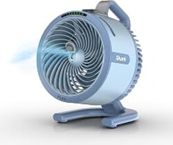 All-New Shark FlexBreeze HydroGo Pro Fan, Indoor & Outdoor Powerful Cooling Fan with Dry-Touch Mist, Portable Cordless & Corded, Long Battery Runtime, 5 Speeds, Sky, FA056BL (2026 Release)